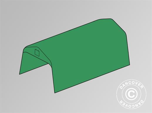 Roof cover for portable garage PRO 3.77x7.3 m PVC, Green