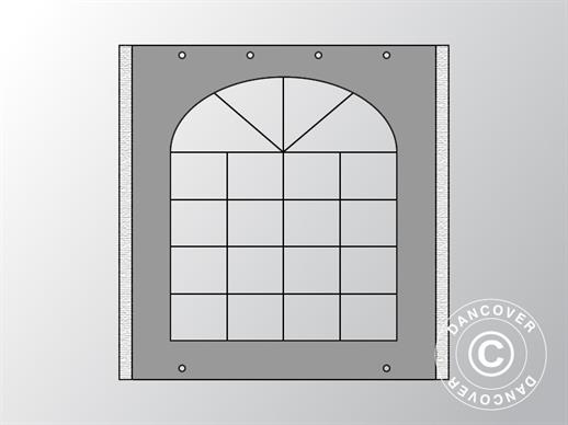 Sidewall w/window for Marquee UNICO, PVC/Polyester, 3 m, Dark Grey