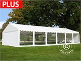 Sānsienu komplekts ar Panorāmas logiem priekš pasākumu telts Exclusive, 6x10m, Balts, Ugunsizturīgs 