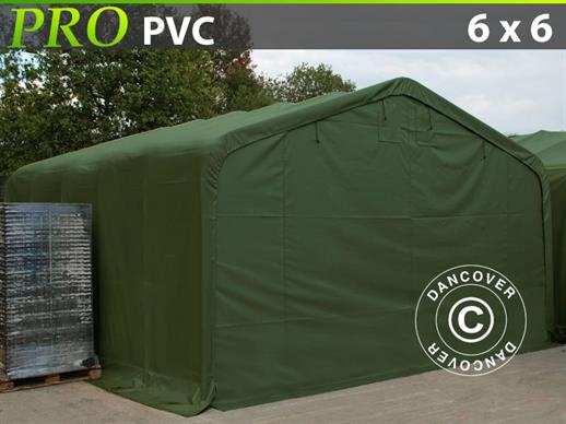 Tente de Stockage PRO 6x6x3,7m PVC RESTE SEULEMENT 1 PC