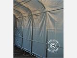 Capannone tenda PRO 7x14x3,8m PVC, Grigio