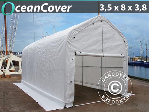 Tenda abrigo barco Oceancover 3,5x8x3x3,8m, Branco