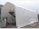 Tenda abrigo barco Oceancover 5,5x15x4,1x5,3m, PVC, Branco