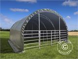 Namiot dla zwierząt gospodarskich z kratownicą 6x6x3,7m, PCV, Zielony