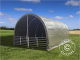 Namiot dla zwierząt gospodarskich 4x8x3,15m, PCV, Zielony