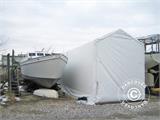 Tenda abrigo barco Titanium 3,5x10x3,5x4,5m, Branco