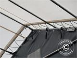 Capannone tenda Titanium 6x6x3,5x5,5m, Bianco/Grigio