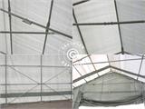 Zelthalle Titanium 6x6x3,5x5,5m, Weiß/Grau