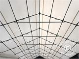 Zelthalle Titanium 6x12x3,5x5,5m, Weiß/Grau
