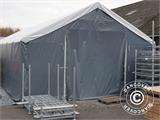 Noliktavas telts Titanium 8x18x3x5m, Balts/Pelēks