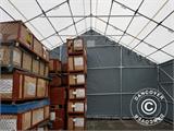 Tente de stockage Titanium 8x18x3x5m, Blanc/Gris