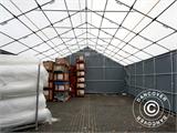 Storage shelter Titanium 8x27x3x5 m, White/Grey