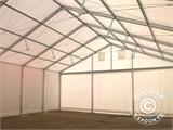 Professionel telthal Alu 10x10x4,52m m/skydeport, PVC, Hvid