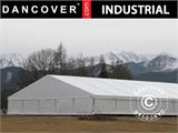 Industrial Storage Shelter Alu 12x12x5.42 m w/sliding gate, PVC, White