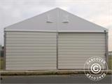 Industrial Storage Shelter Alu 15x15x6.03 m w/sliding gate, PVC/Metal, White
