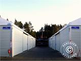 Industrial Storage Shelter Alu 20x30x8.04 m w/sliding gate, PVC/Metal, White