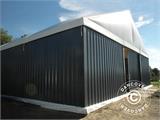 Industrijska montažna hala Steel 15x30x6,73m s kliznim vratima, PVC/Metal, Bijela/Siva