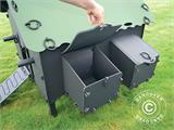 Chicken coop/Hen House, 1.4x1.25x1.12 m, Recycled PVC, Green/Black