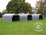 Portable Garage PRO 3.6x6x2.68 m PVC, with ground cover, Grey