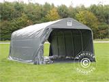 Portable Garage PRO 3.6x6x2.68 m PVC, with ground cover, Grey