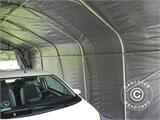 Garagem Portátil PRO 3,6x7,2x2,68m PE, com lona chão, Cinza