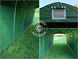 Tenda de armazenamento PRO 2,4x3,6x2,34m PVC, Verde