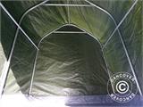 Tenda de armazenamento PRO 2x2x2m PE, com lona chão, Verde/cinza