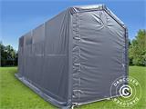 Tente de Stockage PRO XL 3,5x8x3,3x3,94m, PVC, Gris