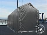 Skladišni šator PRO XL 4x10x3,5x4,59m, PVC, Siva