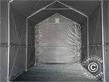 Tenda de armazenagem PRO XL 4x12x3,5x4,59m, PVC, Cinza