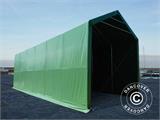 Storage shelter PRO XL 4x12x3.5x4.59 m, PVC, Green