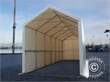Capannone tenda PRO XL 4x12x3,5x4,59m, PVC, Bianco