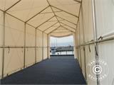 Skladišni šator PRO XL 4x12x3,5x4,59m, PVC, Bijela
