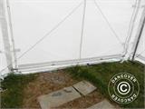 Noliktavas telts PRO XL 3,5x8x3,3x3,94m, PVC, Balts