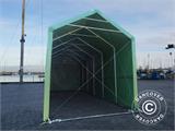 Tenda de armazenagem PRO XL 4x10x3,5x4,59m, PVC, Verde
