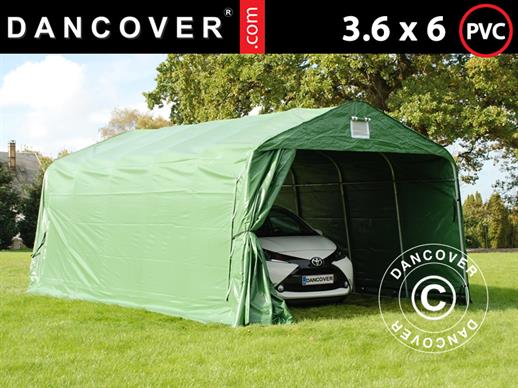 Garažni šator PRO 3,6x6x2,68m PVC, Zelena