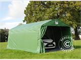 Garažni šator PRO 3,6x6x2,68m PVC, Zelena/Siva, s pokrovom