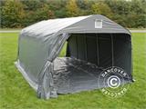 Tenda garage PRO 3,6x6x2,7m PVC con copertura del terreno, Grigio
