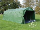 Portable garage PRO 3.6x7.2x2.68 m PVC with ground cover, Green