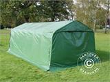 Tenda garage PRO 3,6x7,2x2,68m PVC con copertura del terreno, Verde