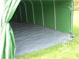 Carpa garaje PRO 3,6x7,2x2,68m PVC con cubierta para suelo, Verde