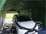 Carpa garaje PRO 3,6x8,4x2,7m PVC con cubierta para suelo, Verde