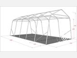 Namiot dla zwierząt gospodarskich 3,3x6x2,4m, PCV, Szary