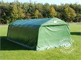 Portable Garage PRO 3.6x8.4x2.68 m PVC, with ground cover, Green/Grey