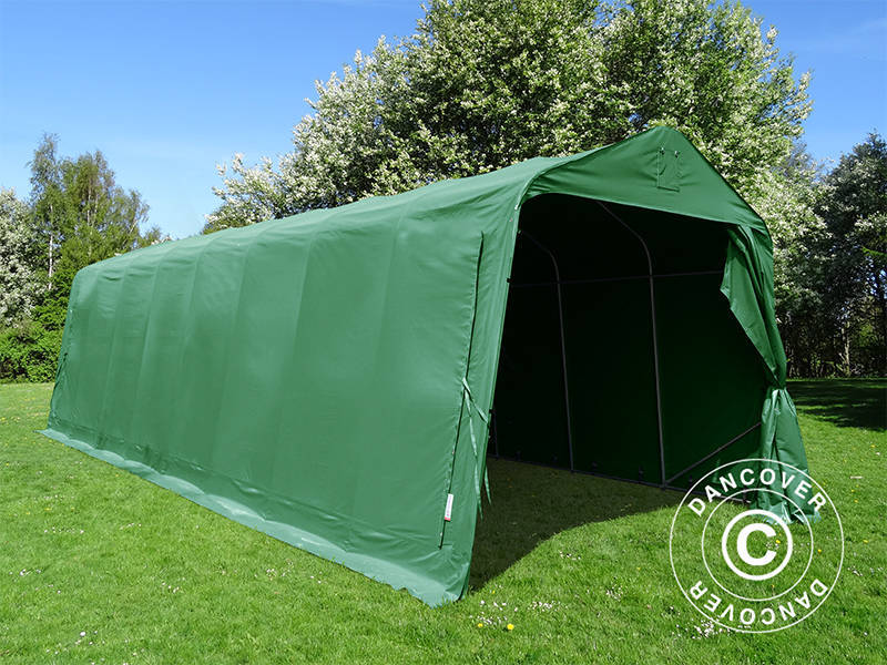 Tenda Garage Magazzino tenda garage tenda Pro 3,77x7,3x3,18m Pvc Verde 