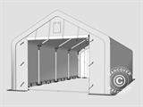 Storage shelter PRO 4x8x2x3.1 m, PVC, Grey