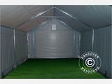 Storage shelter PRO 4x8x2.5x3.6 m, PVC, Grey