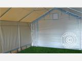 Capannone tenda PRO 4x8x2,5x3,6m, PVC, Grigio