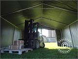 Tenda de armazenagem PRO 5x8x2,5x3,3m, PVC, Cinza