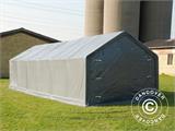 Skladišni šator PRO 4x12x2x3,1m, PVC, Siva